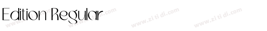 Edition Regular字体转换